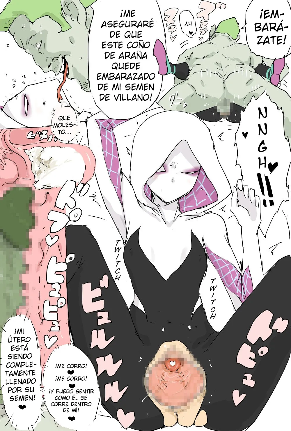Haramase Gwen-chan | Impregnated Gwen page 4 full