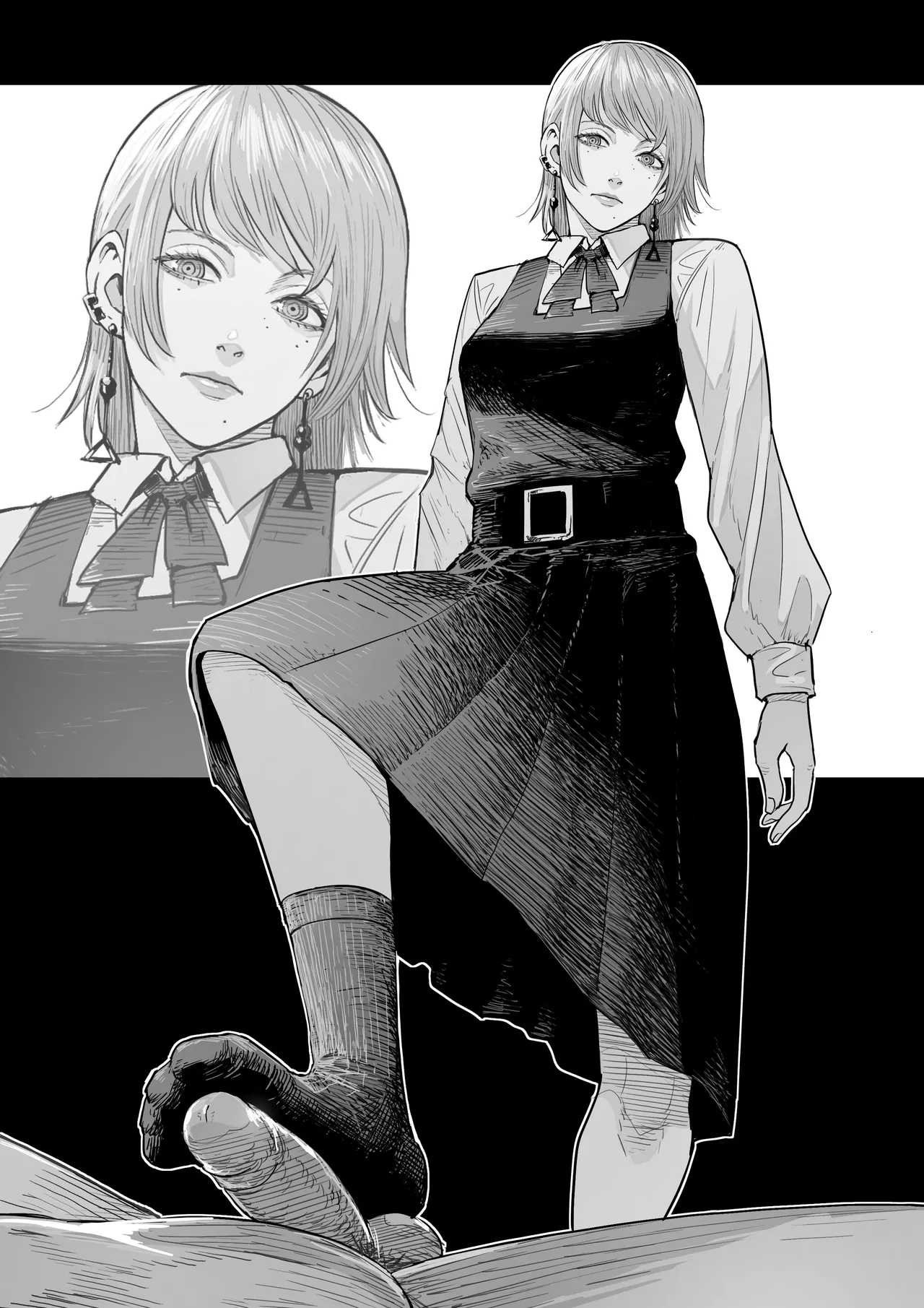 Yoru/Asa, Makima, Death Devil and Famine Footjob page 8 full