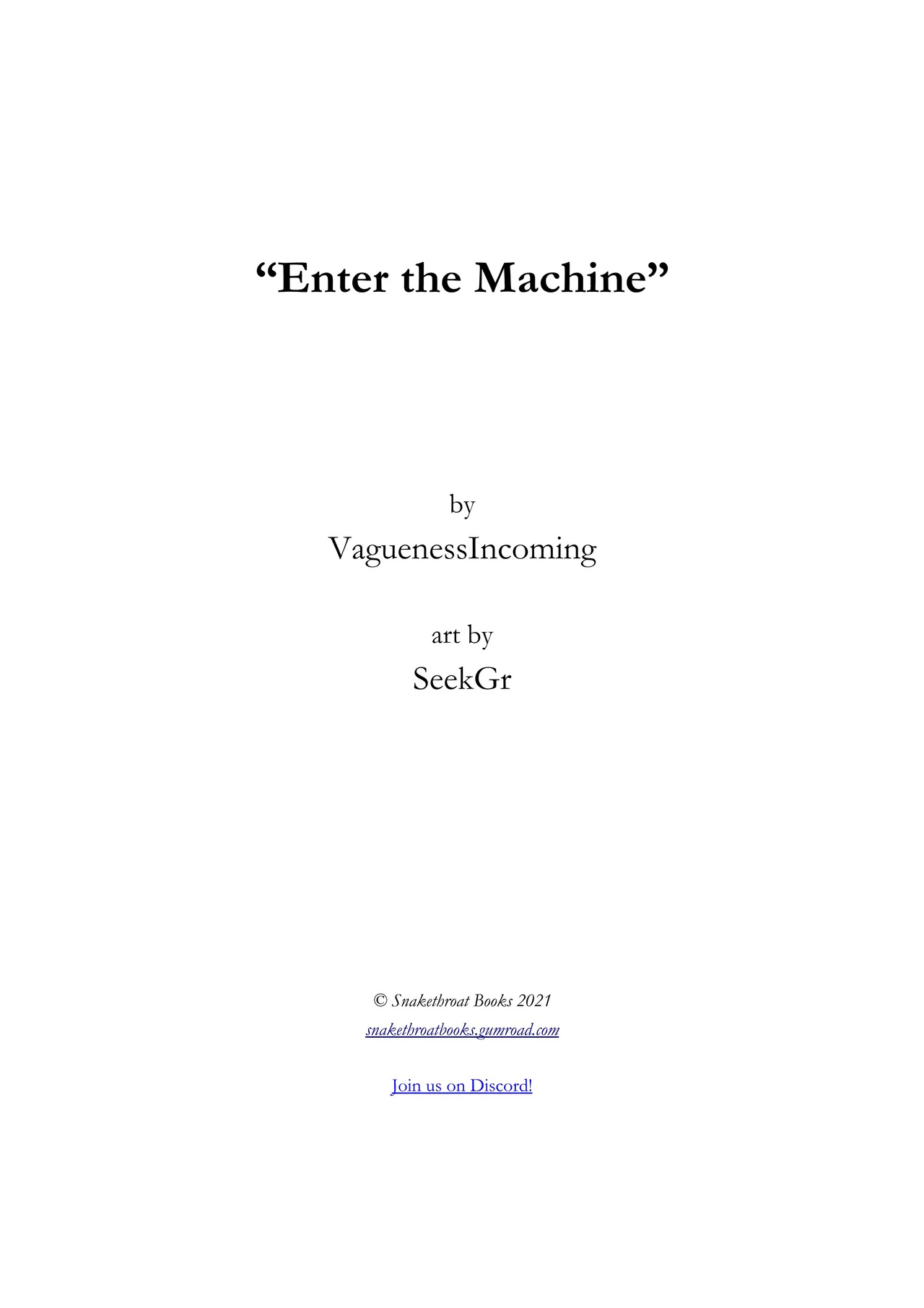 Enter the Machine page 3 full