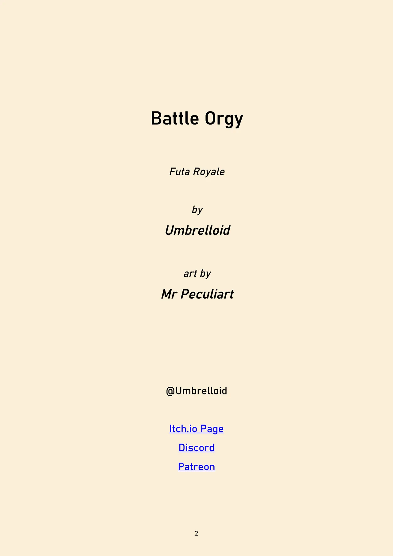 Battle Orgy - Book 1 page 2 full