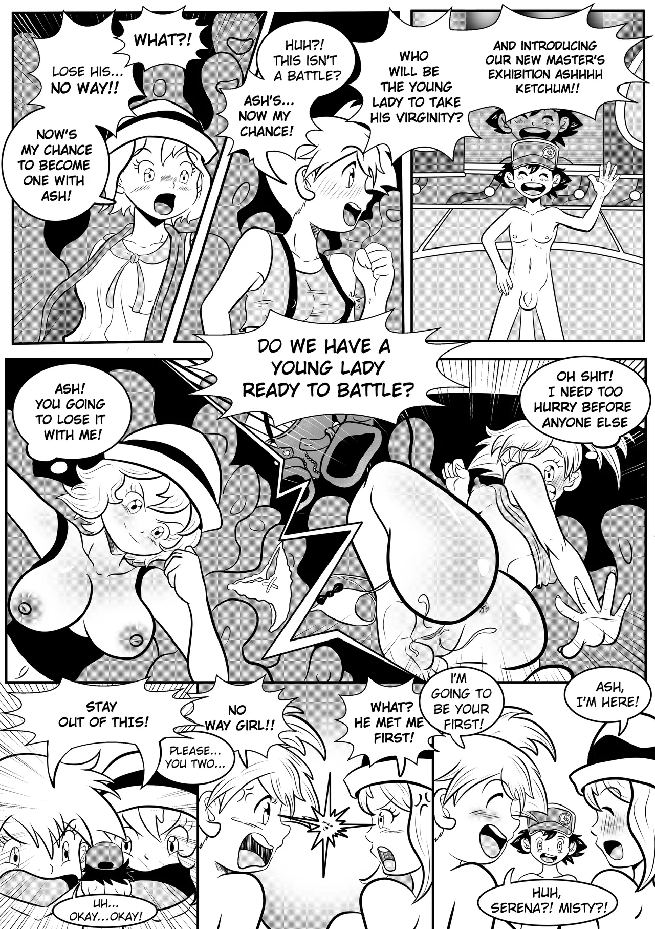 Ash's sex battle with Pokegirls page 1 full