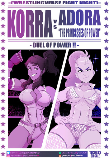 Adora vs Korra cover