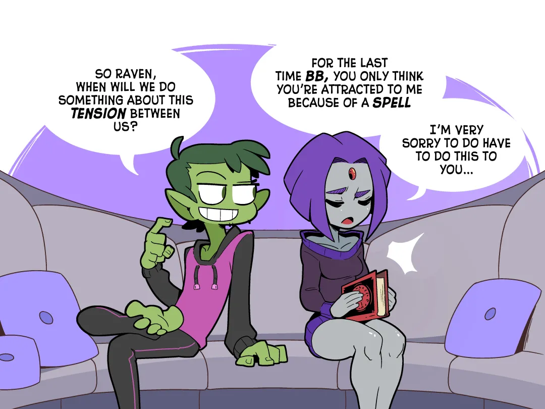 Beast Boy &amp; Raven page 1 full