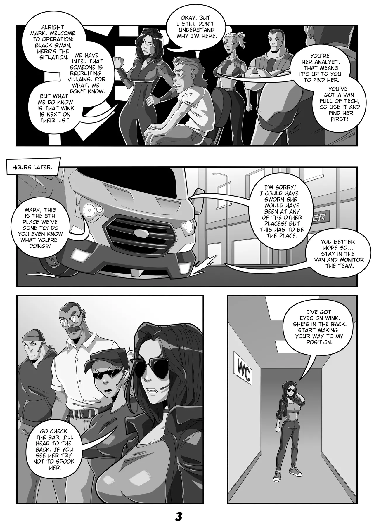 Lady Valiant Naughty Side Story - Operation Black Swan page 3 full