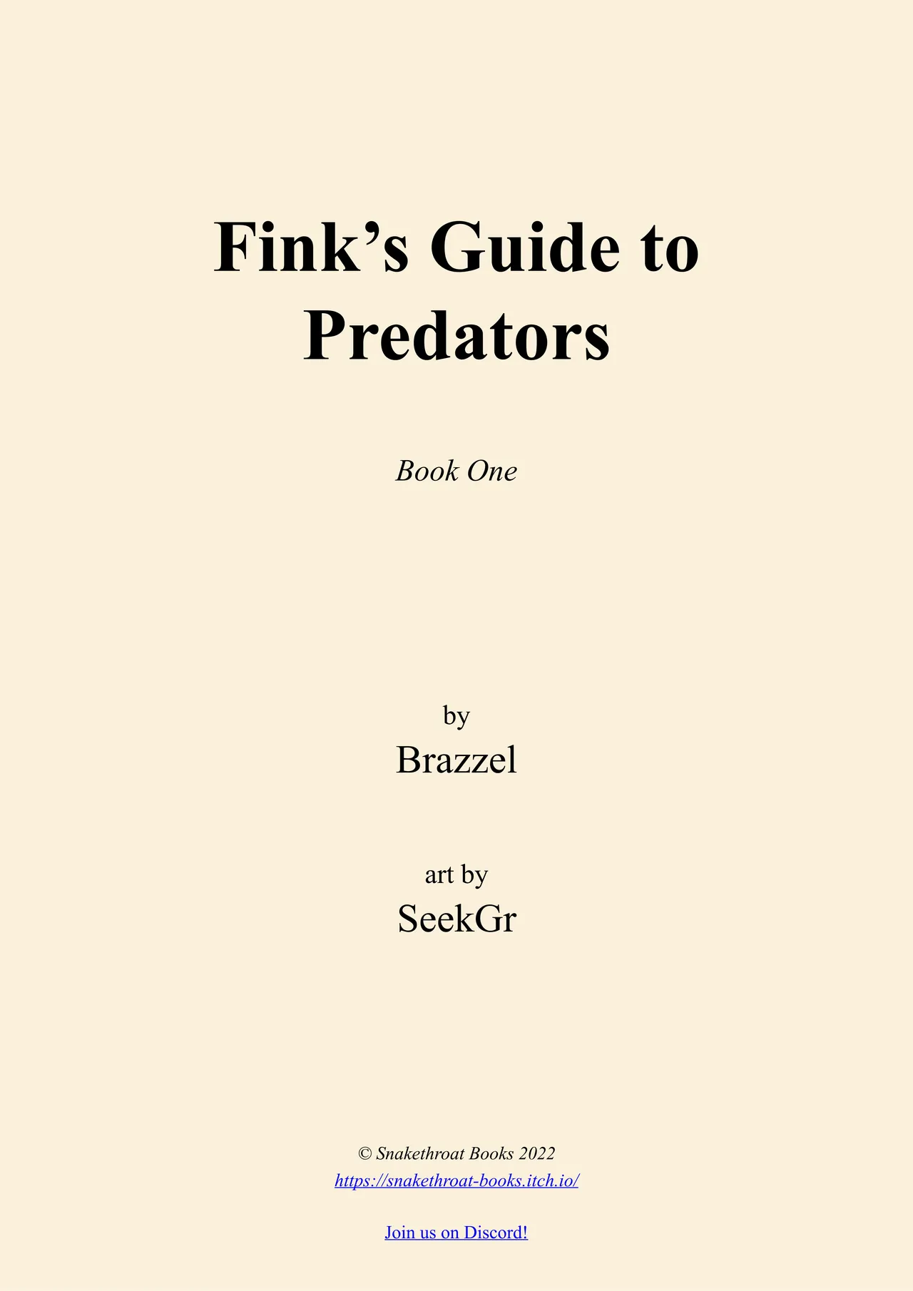 Fink's guide to predators 1 page 2 full