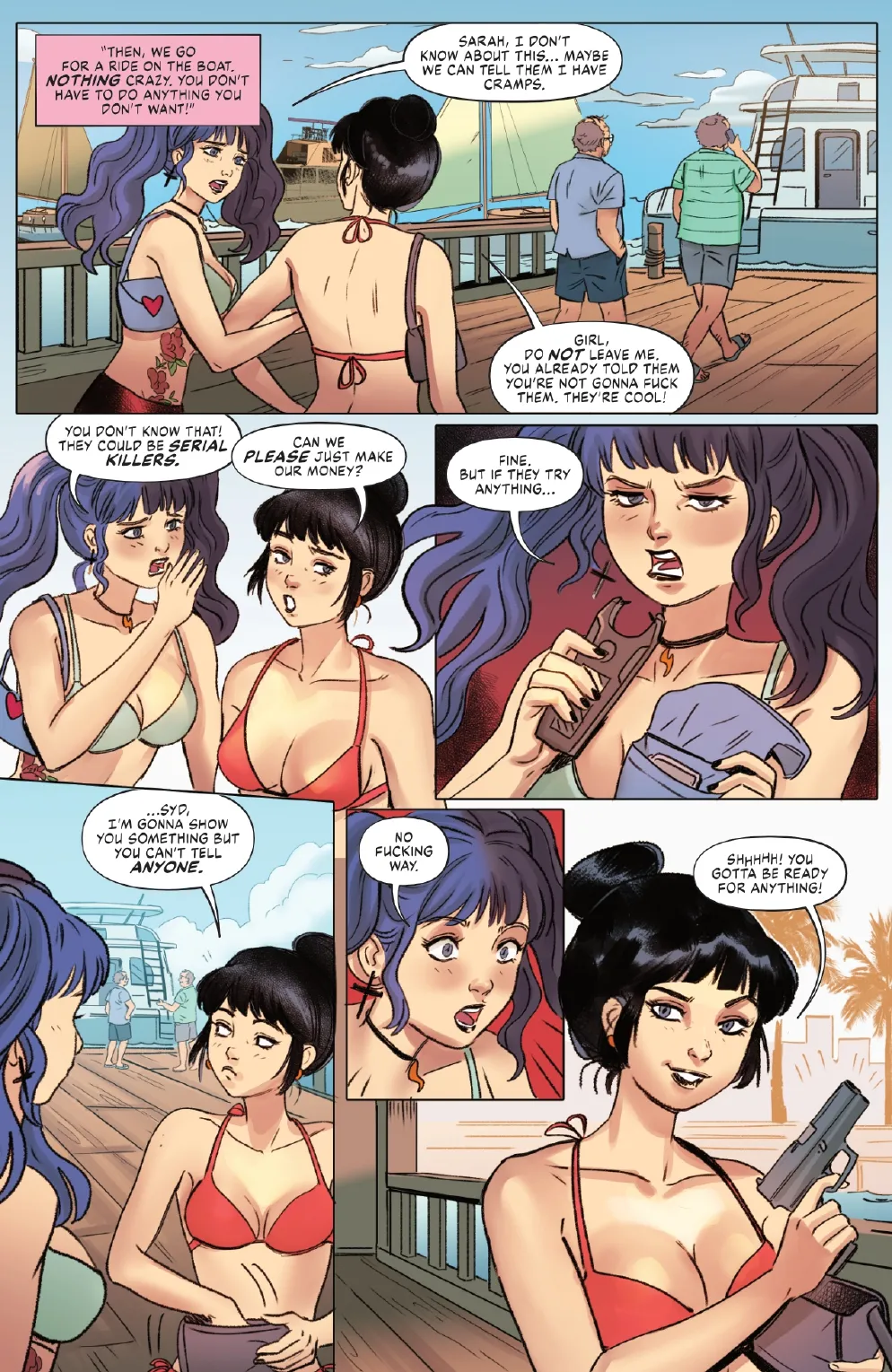Cheeky Comics Beach Party page 8 full