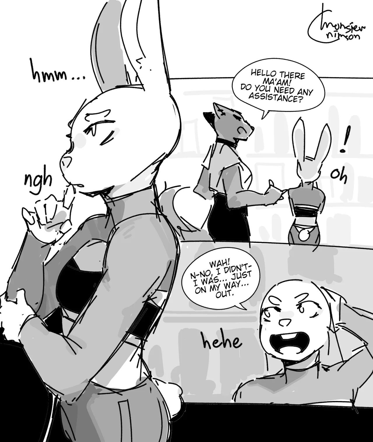 Bunny shopping 3P page 1 full