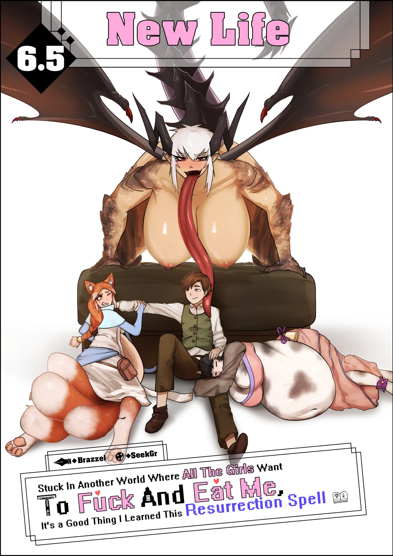 Stuck in another world where all the girls want to fuck and eat me 6.5 page 1 full