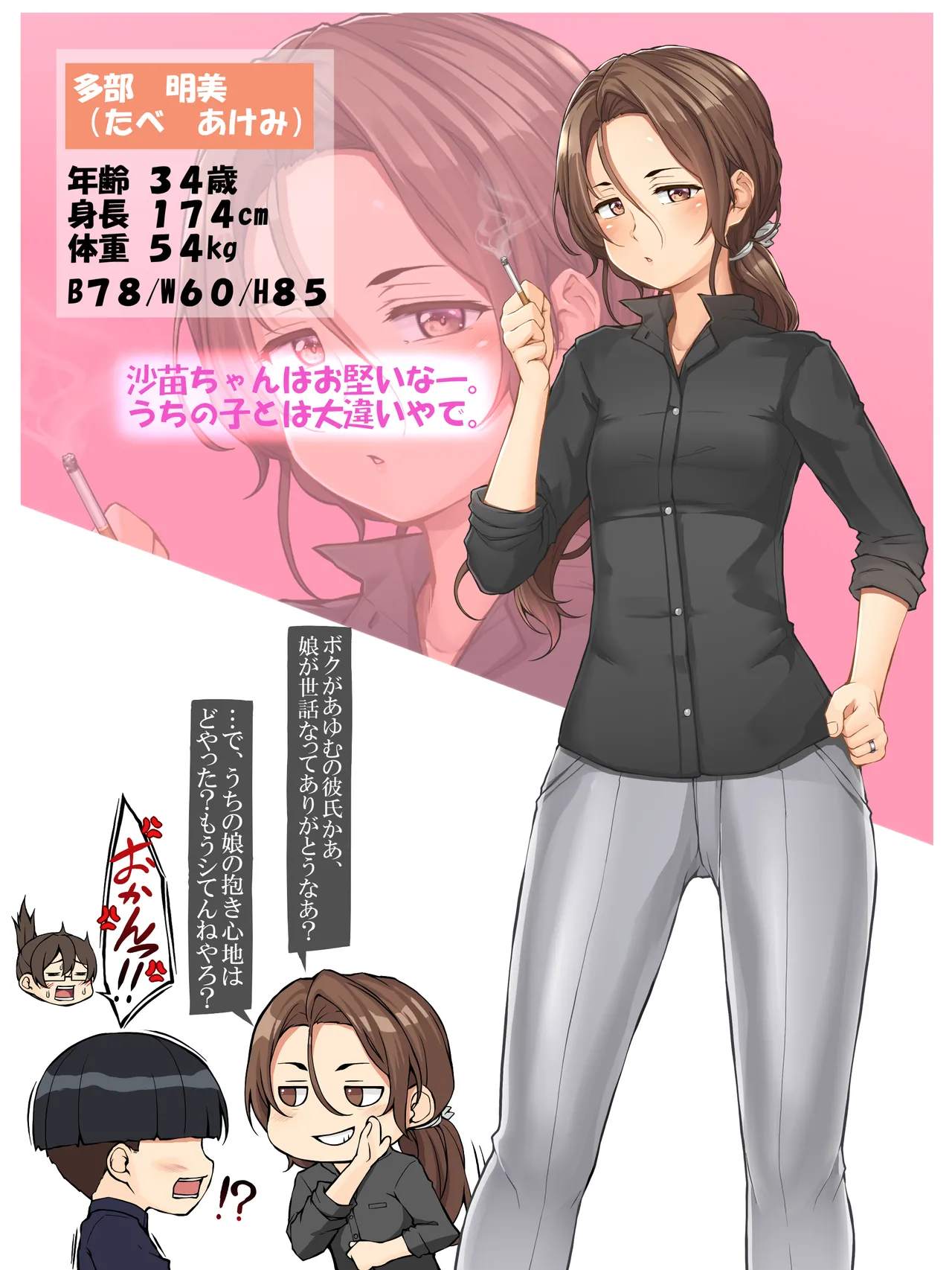 うちの子 多部明美の簡易紹介絵 page 1 full