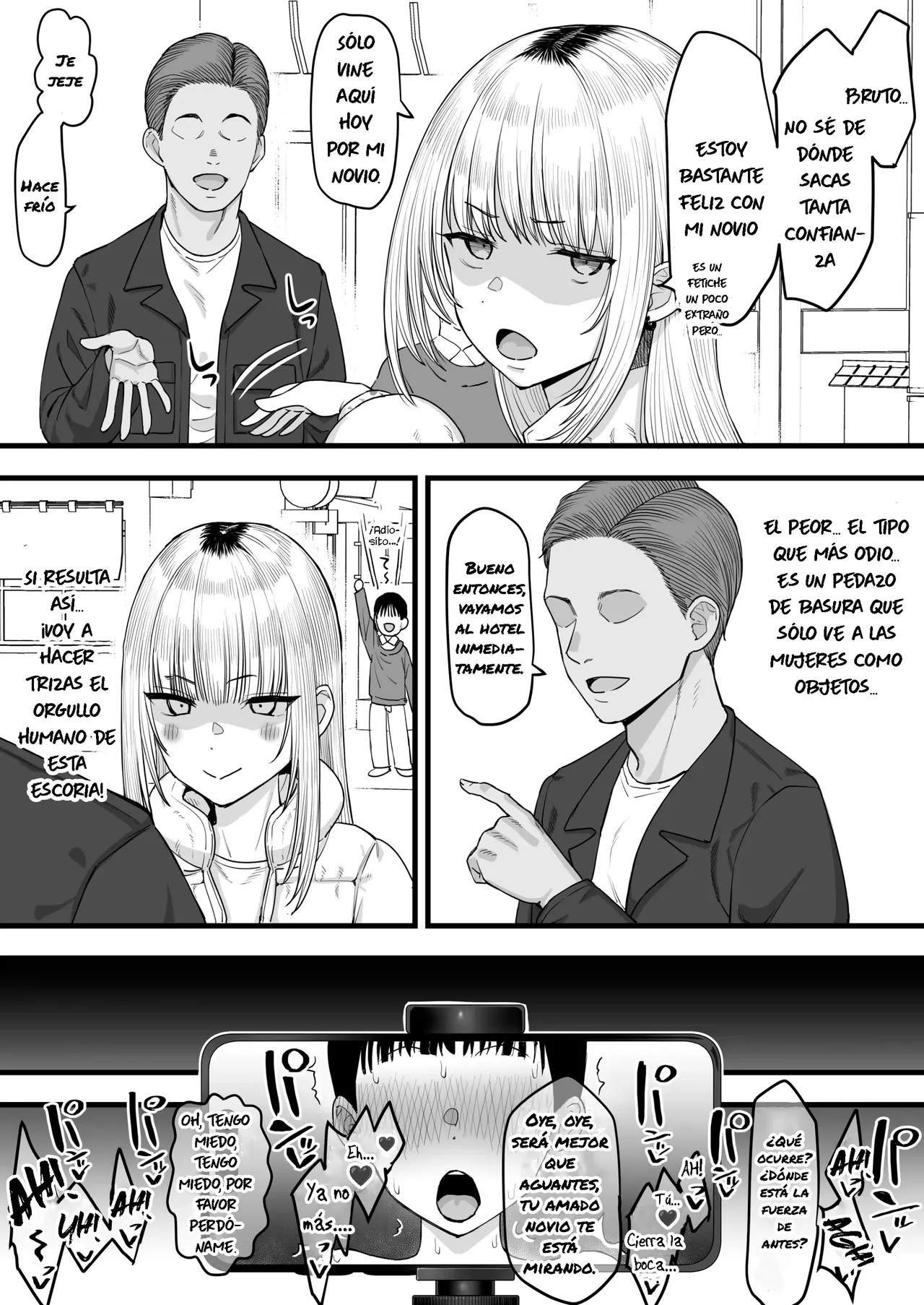 Netorase, Tsuyoi Kanojo wa Yarichin ni Ochiru | Cornudo, una novia fuerte se enamora de un playboy page 4 full